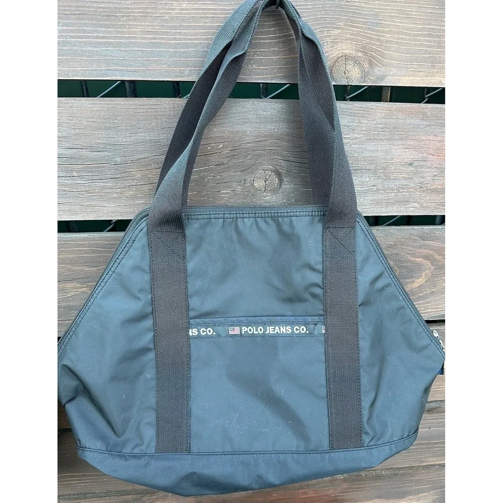 *Vintage Ralph Lauren Polo Jeans Mini Duffle Weekend Bag‎ unisex